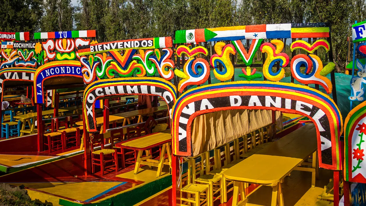 Canales y trajineras de Xochimilco